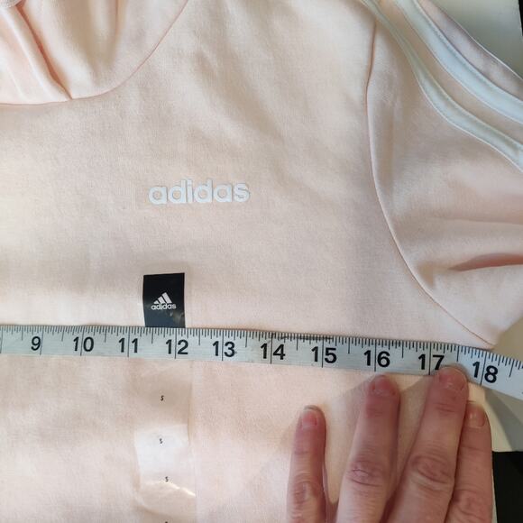 Adidas NWT Baby Pink Pullover Hoodie Sweater Size Small - Picture 7 of 16